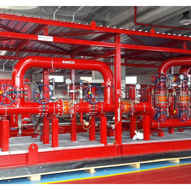sanco deluge valves skid